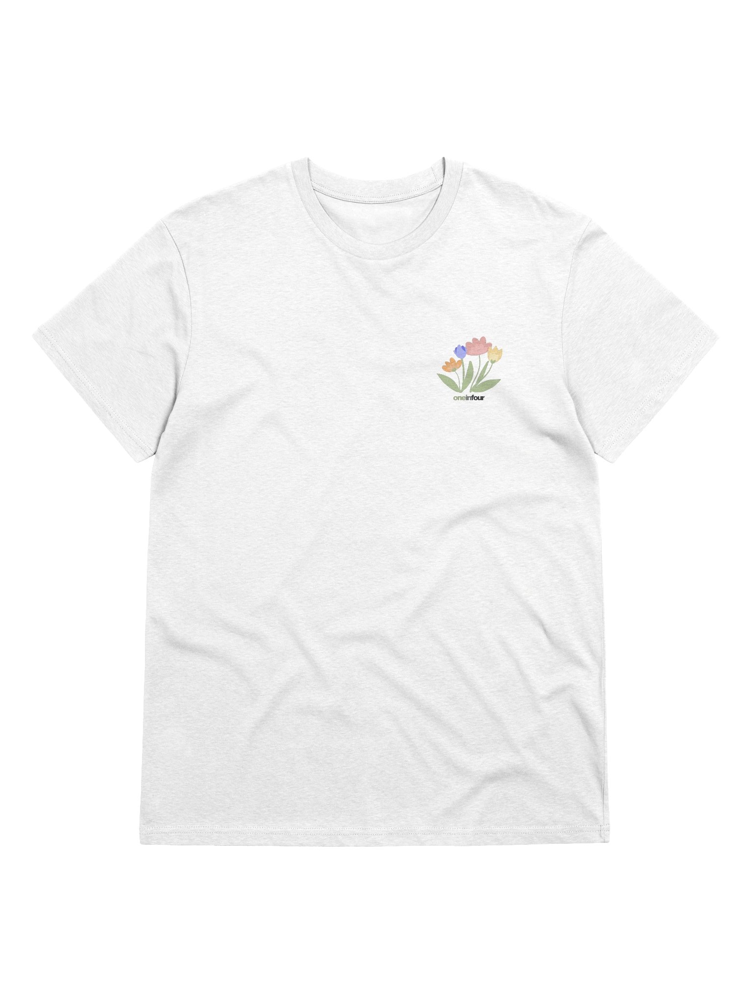 '1 in 4' Floral 2026 Memorial Shirt (organic cotton, light) product image (1)