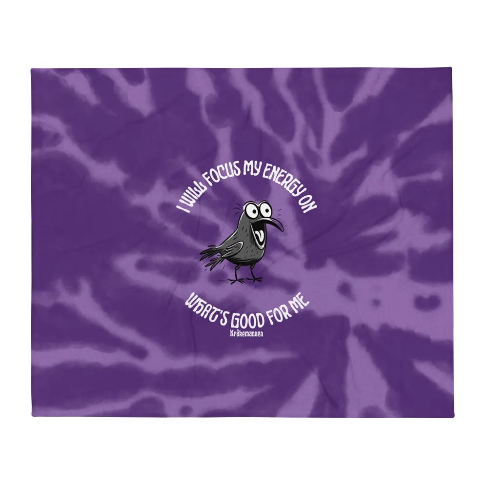 Throw Blanket 💟 I will focus my energy on what's good for me (127 × 153 cm) product image (1)