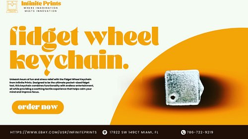 Color: Minimalist White
Description: The Fidget Wheel Keychain is an elegant and fun gadget designed to satisfy your fidgetin...
