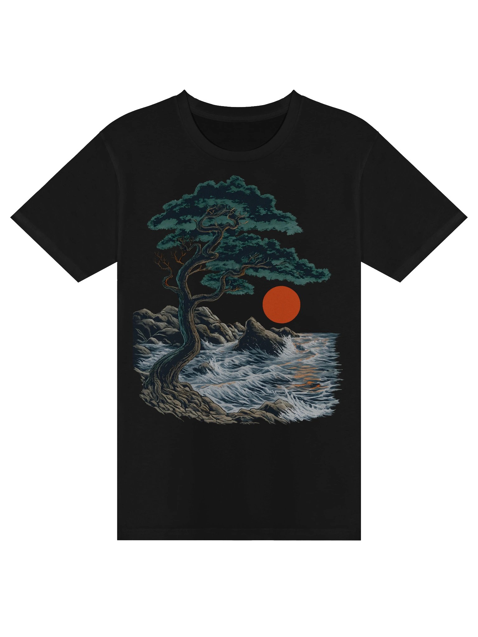 Japanese Sunset Tree TShirt product image (1)