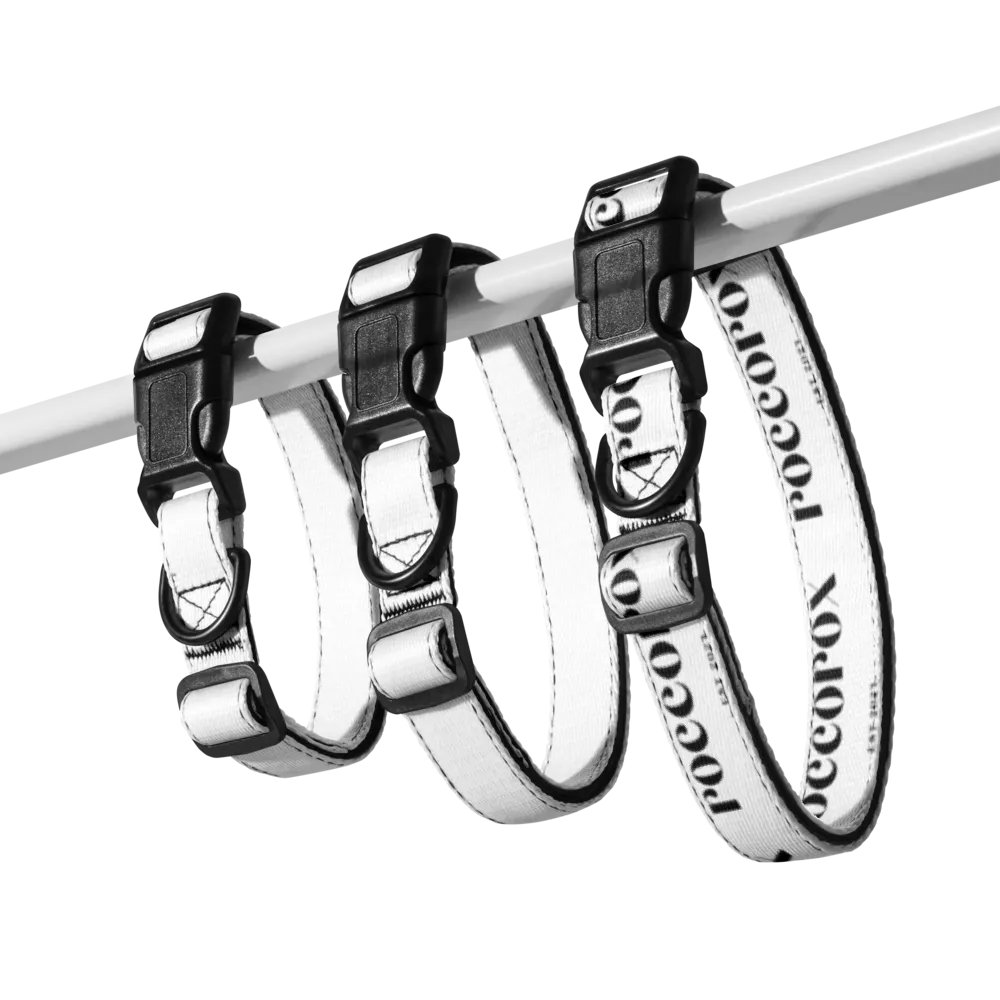 RoccoRox Dog Collar White Size Large product image (9)