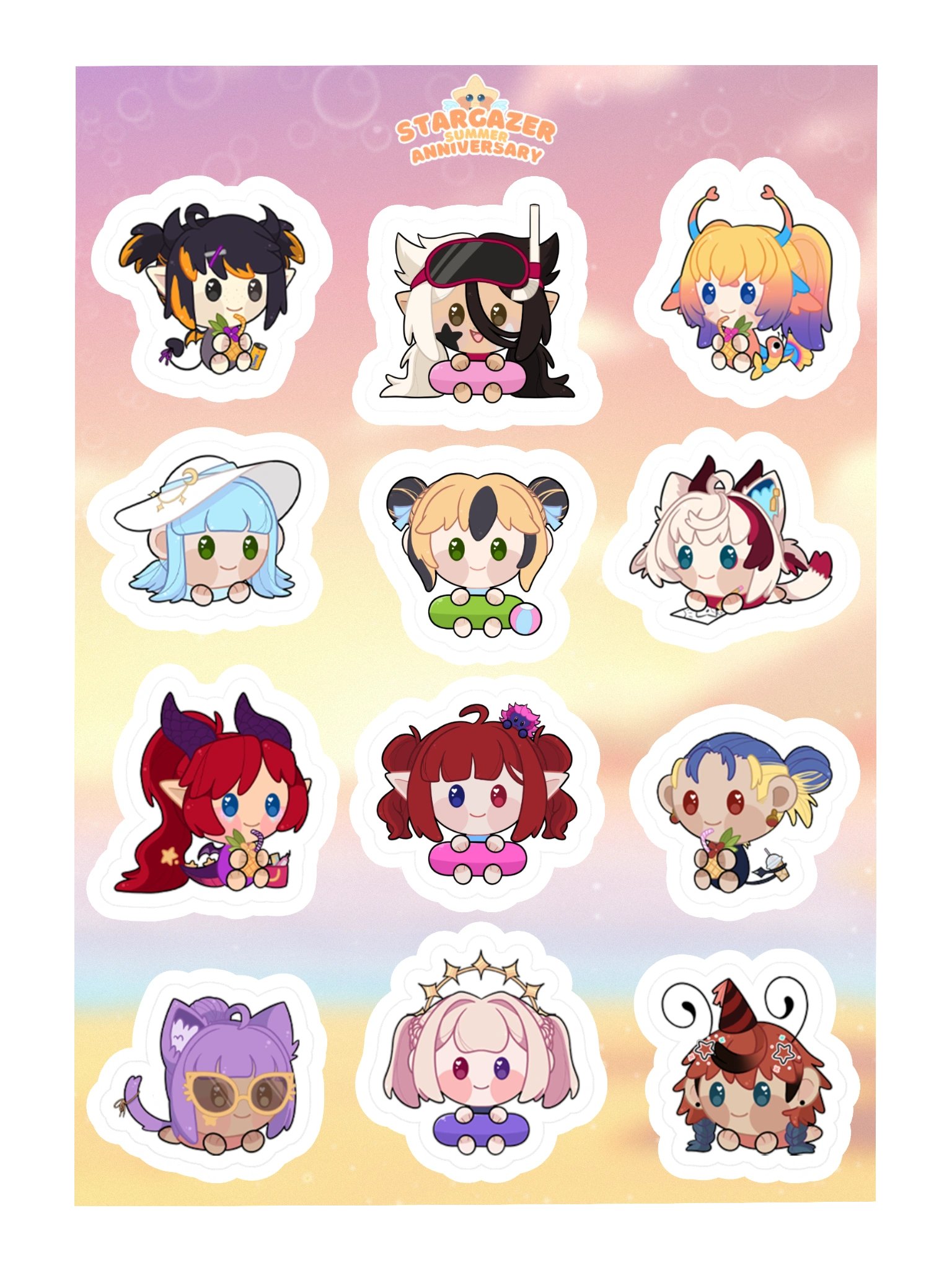Summer Anniversary Sticker sheet! product image (3)