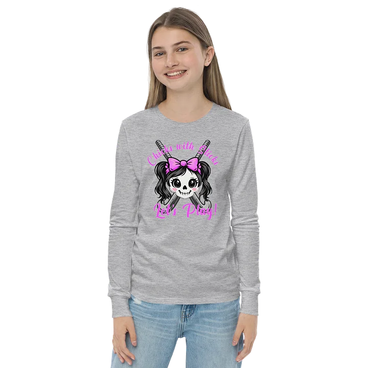 Chicks with Sticks - Lets Play - Youth Long Sleeve Tee product image (14)