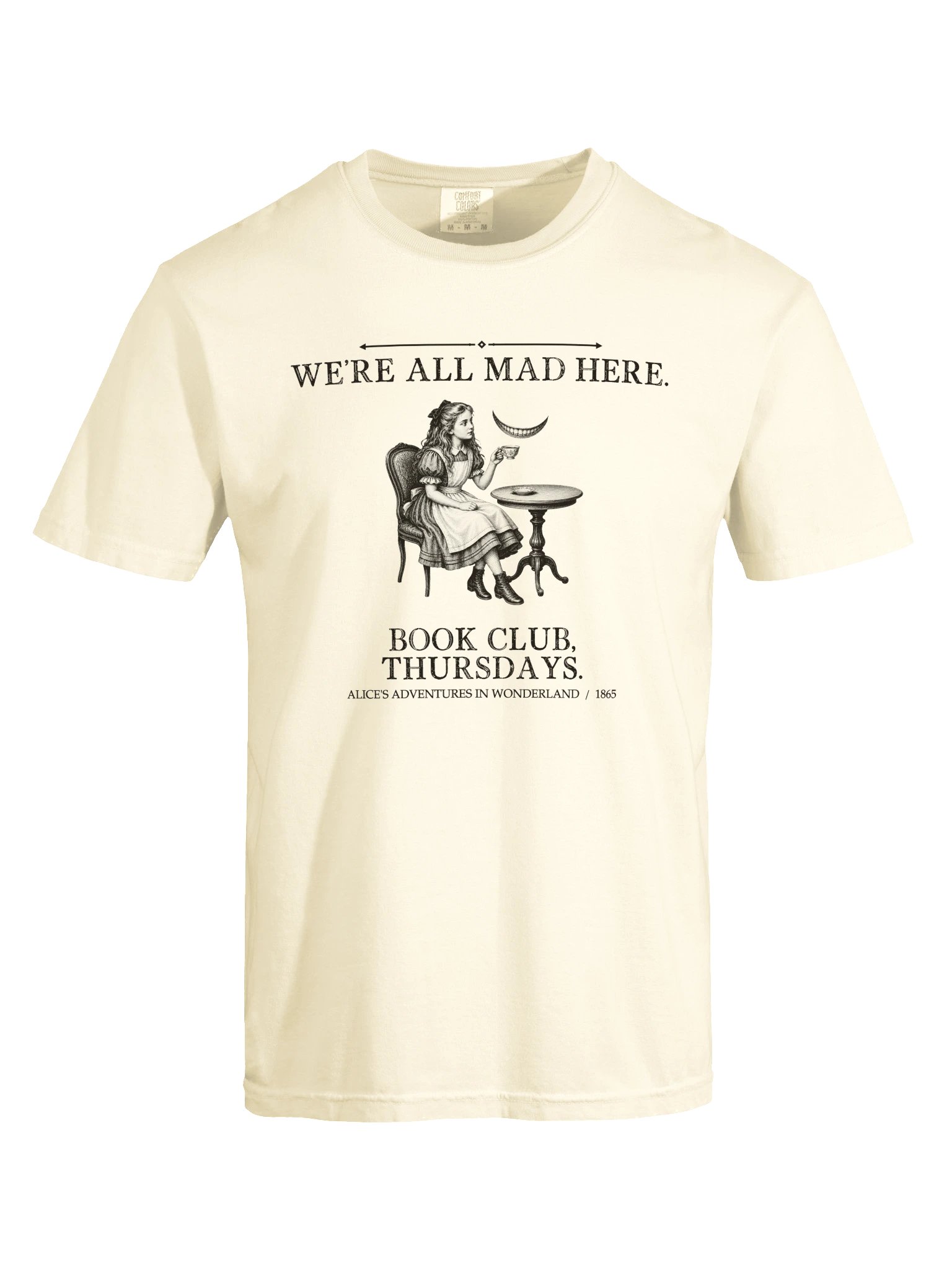 We Re All Mad Here Book Club -- Alices Adventures in Wonderland Tee (Light) product image (17)