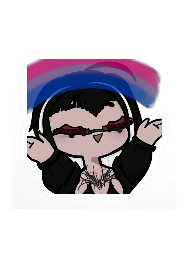 PeoVRC Bi Rainbow Pride Sticker product image (1)