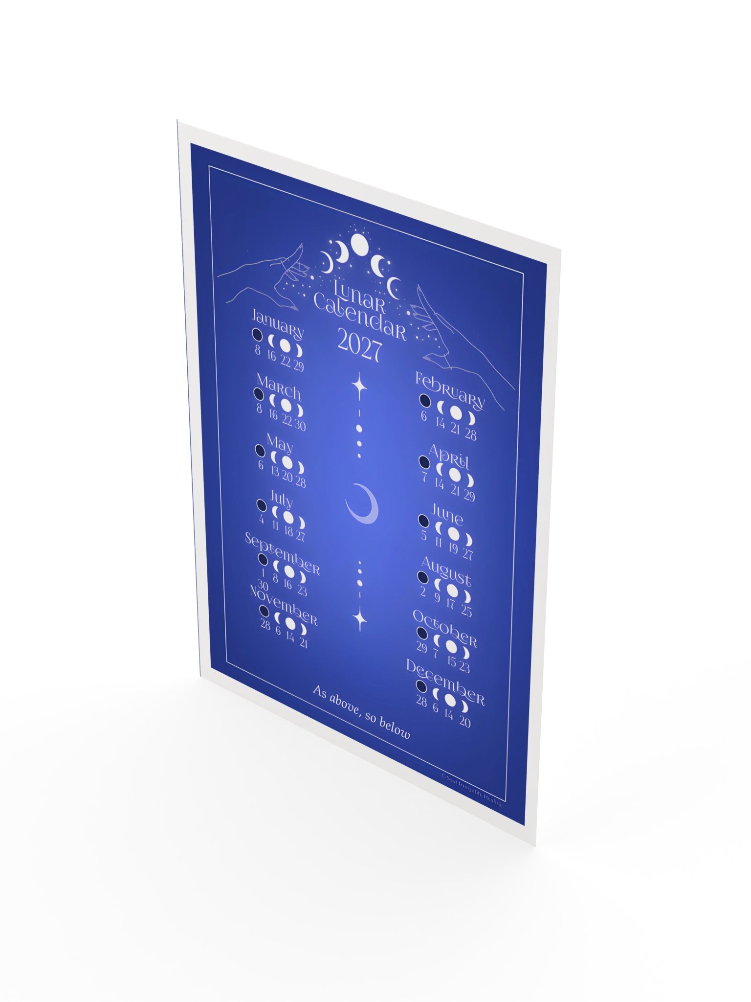 2027 Lunar Calendar 🌙 As Above, So Below product image (3)