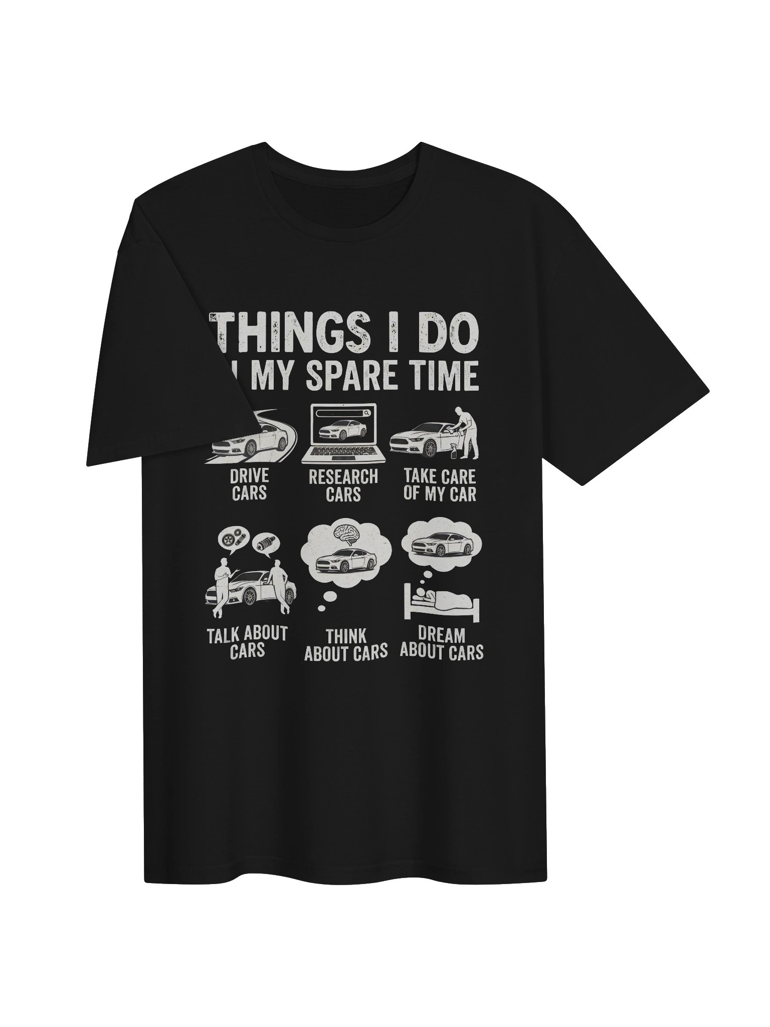 Funny Car Guy T-Shirt: Things I Do In My Spare Time product image (3)