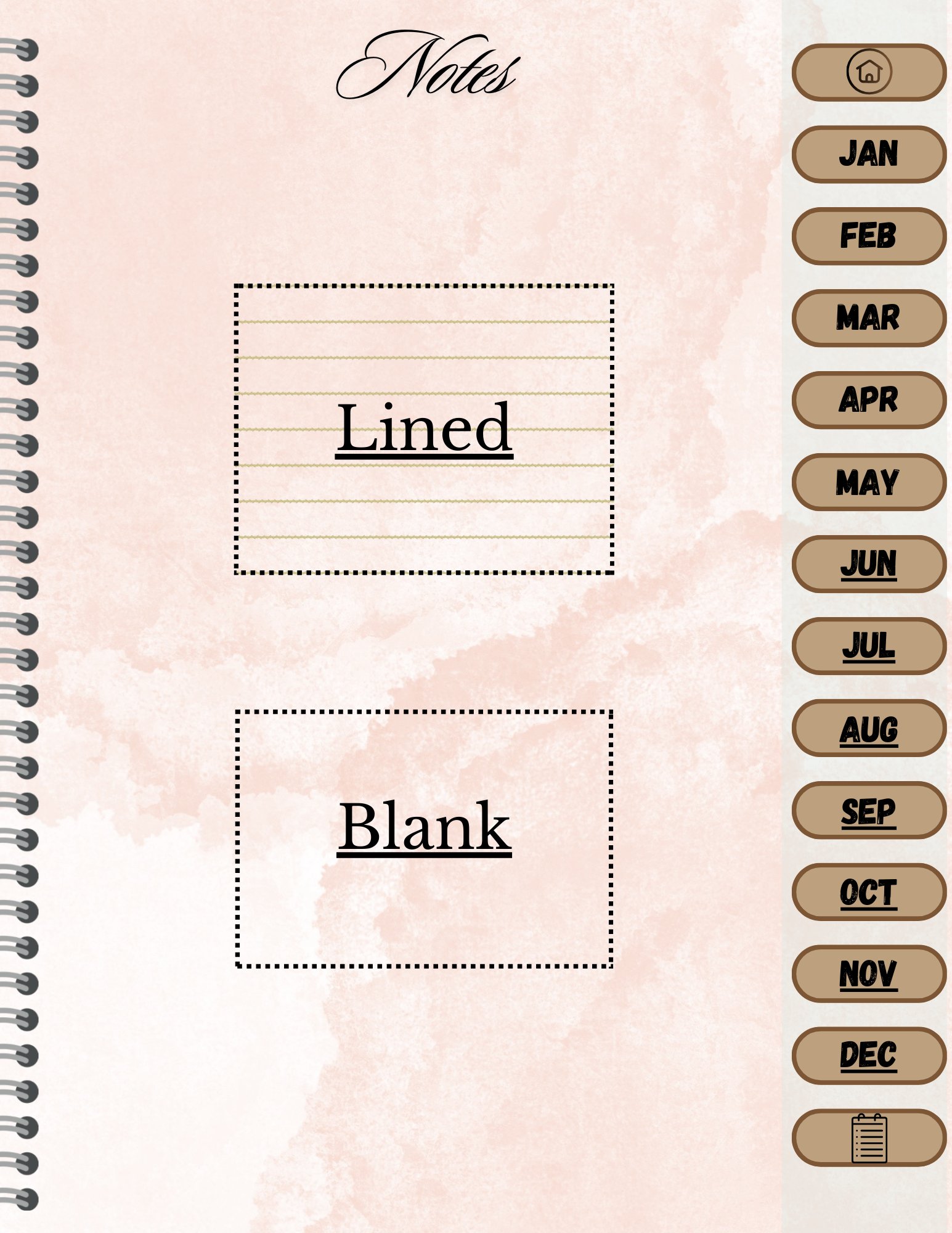Simple Undated Weekly Planner - Gold product image (5)