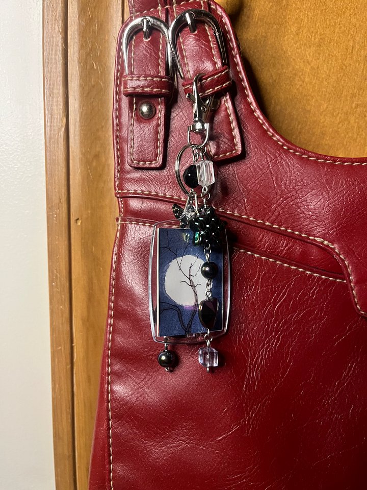 Spooky Full Moon Deluxe Bag Charm product image (1)