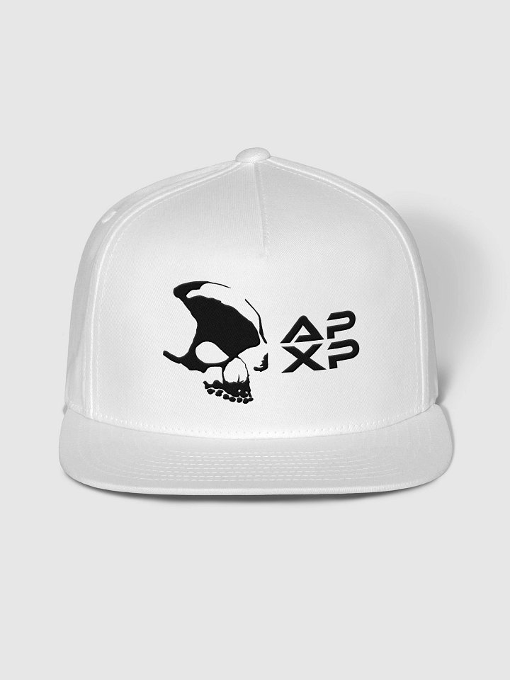 Skull APXP Yupoong Flat White Snapback Cap product image (1)