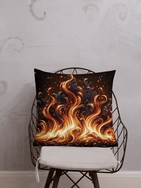 Inferno Swirl All-Over Print Pillow | Ai Design product image (1)