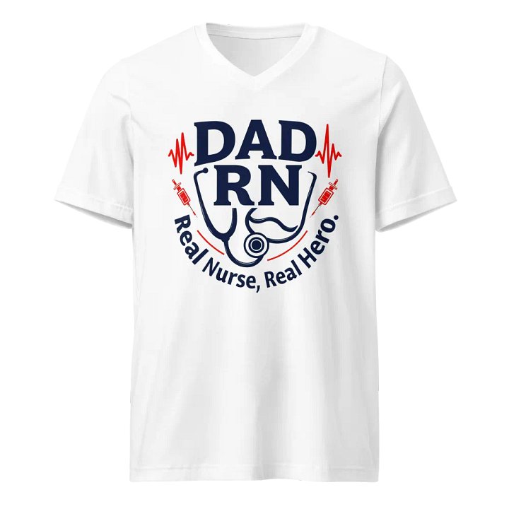 Real Nurse, Real Hero V-Neck Tee product image (1)