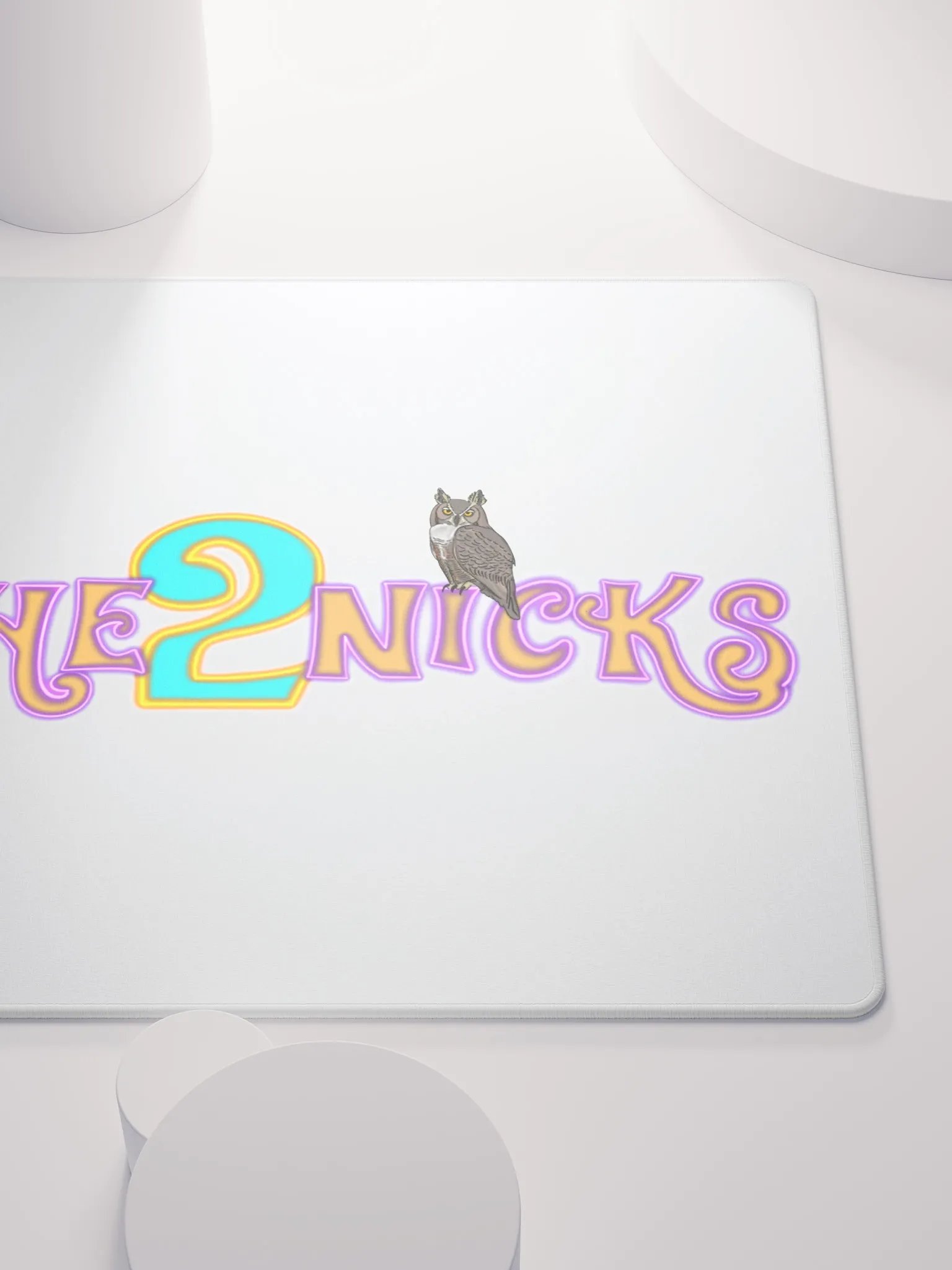 The2Nicks Gaming Mouse Pad (White) product image (5)
