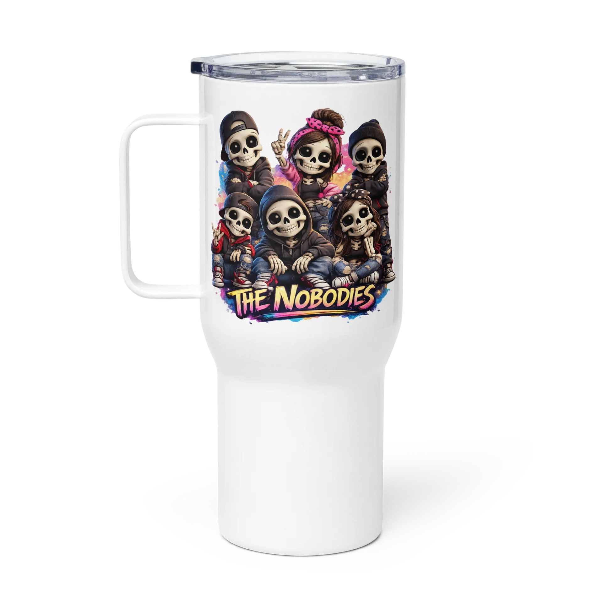 ''The Nobodies'' Travel Mug with a Handle product image (1)