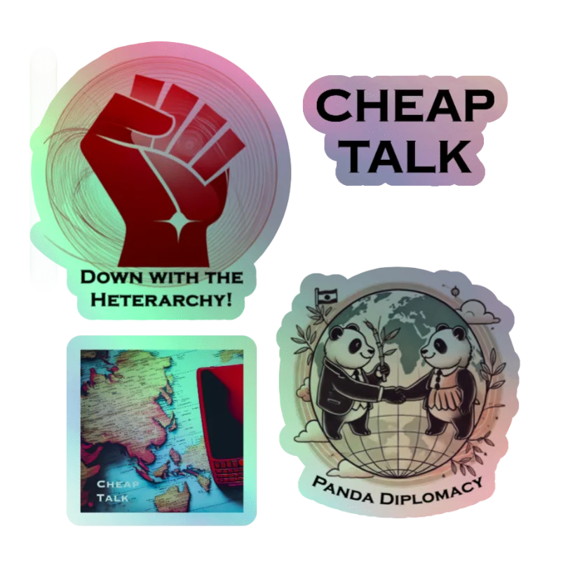 Cheap Talk Holographic Sticker Set product image (2)
