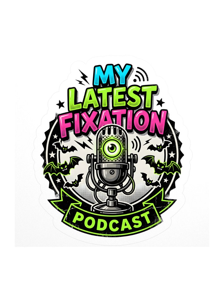 My Latest Fixation Microphone Kiss Cut Sticker product image (1)