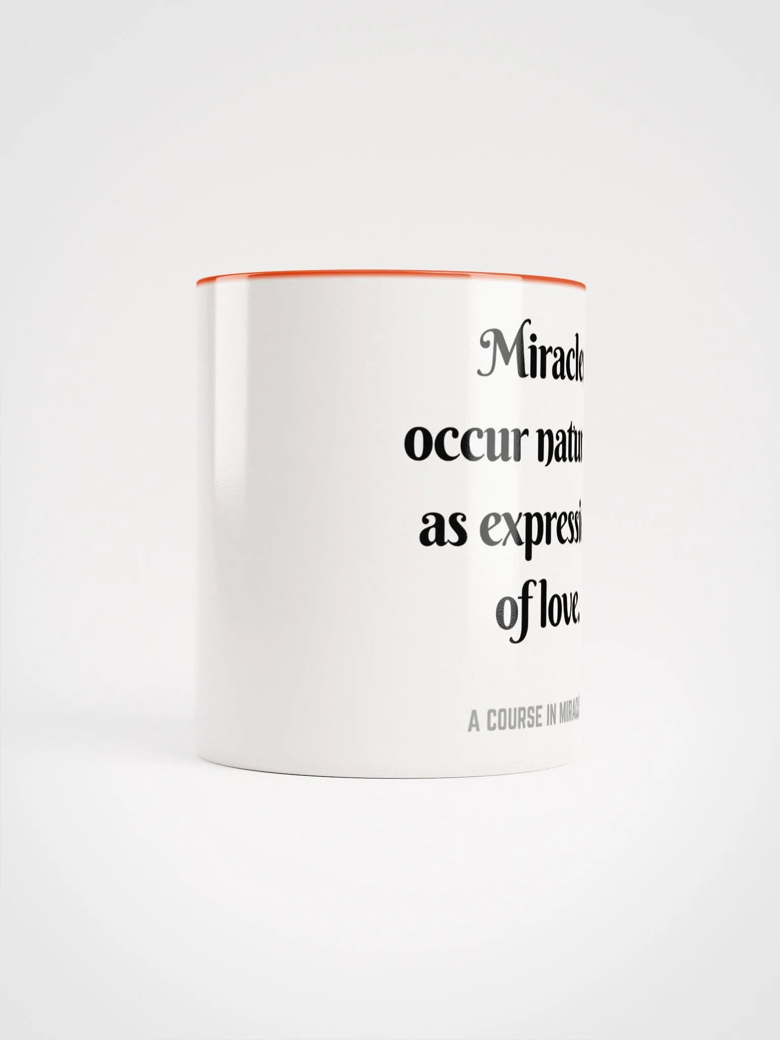 Miracles occur naturally - ACIM Inspirational Mug product image (65)
