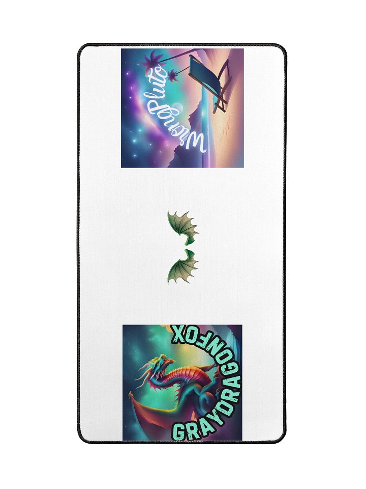 Graydragonfox & Wrongpluto Dual Logo Game Mat product image (2)