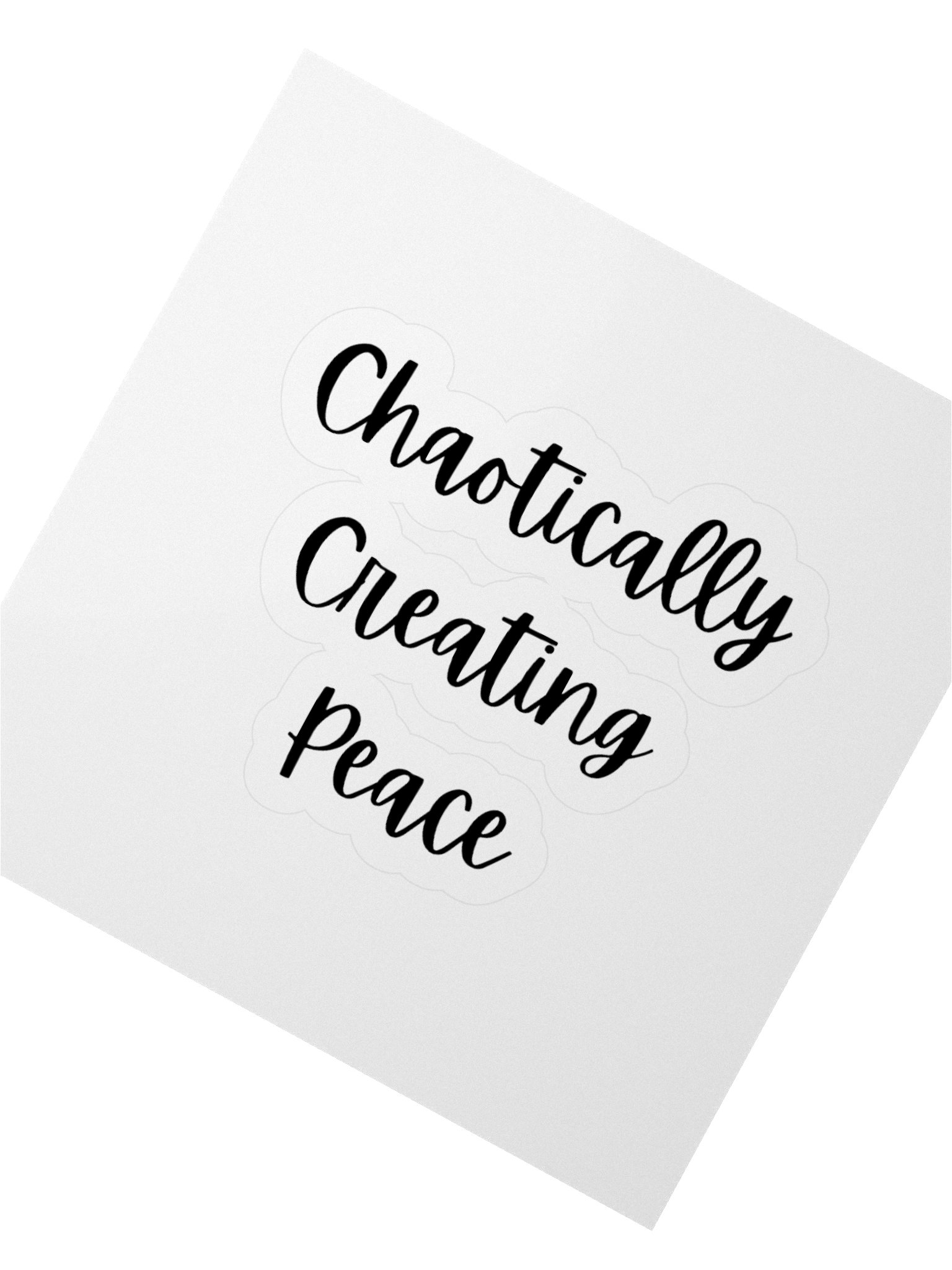 Peace Wave Chaotically Creating Peace Sticker product image (2)