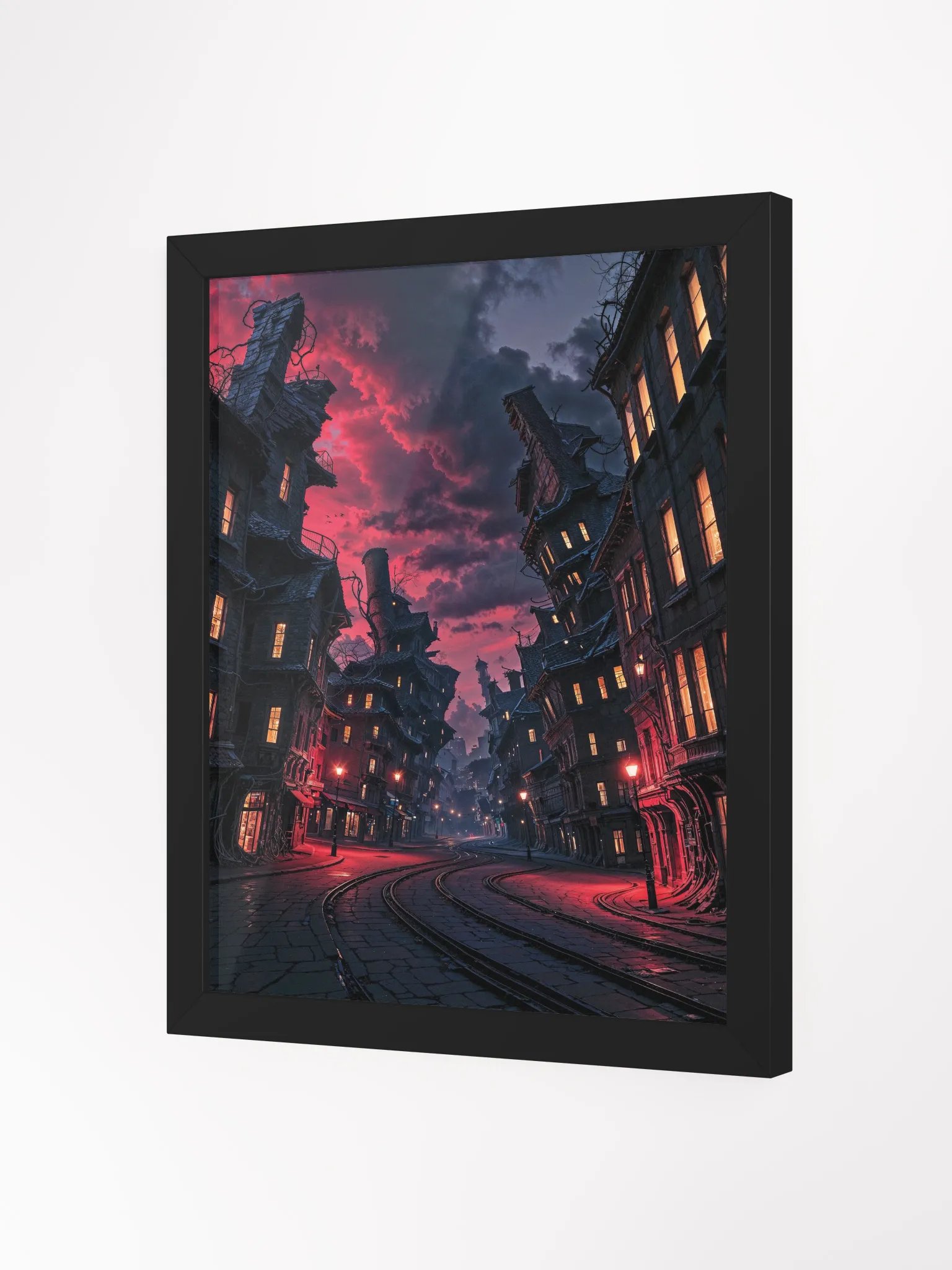 Twilight on Ashen Row Framed Print product image (10)