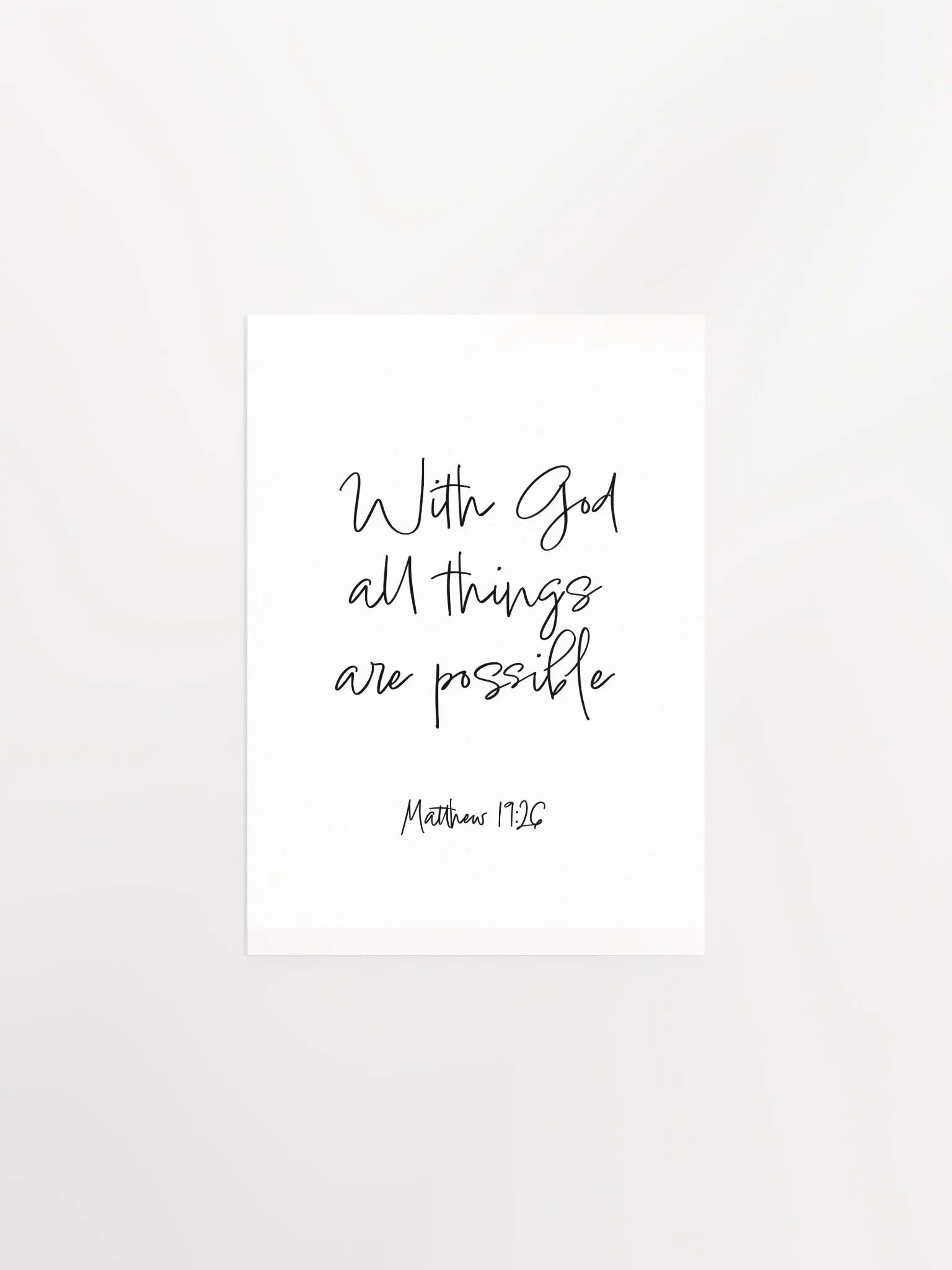 With God All Things Are Possible - Print product image (1)