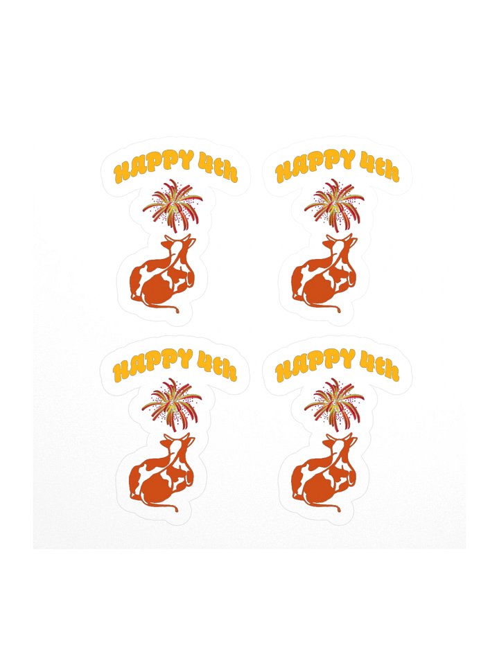 Happy 4th - Sticker (small) product image (1)