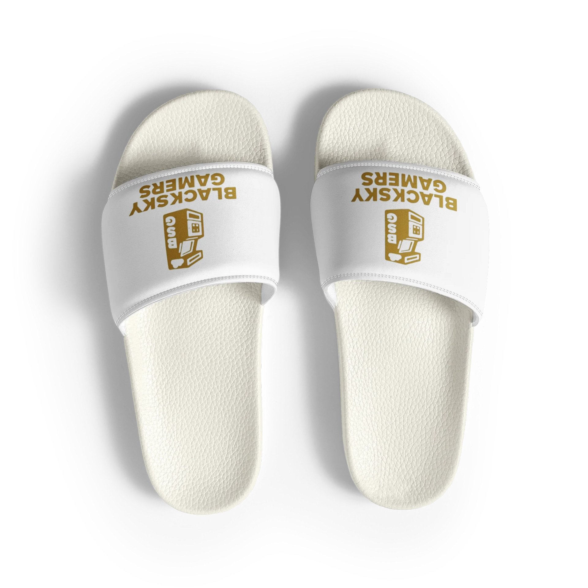 White Classic BlackSkyGamers Logo Slides (WOMENS SIZE) product image (3)