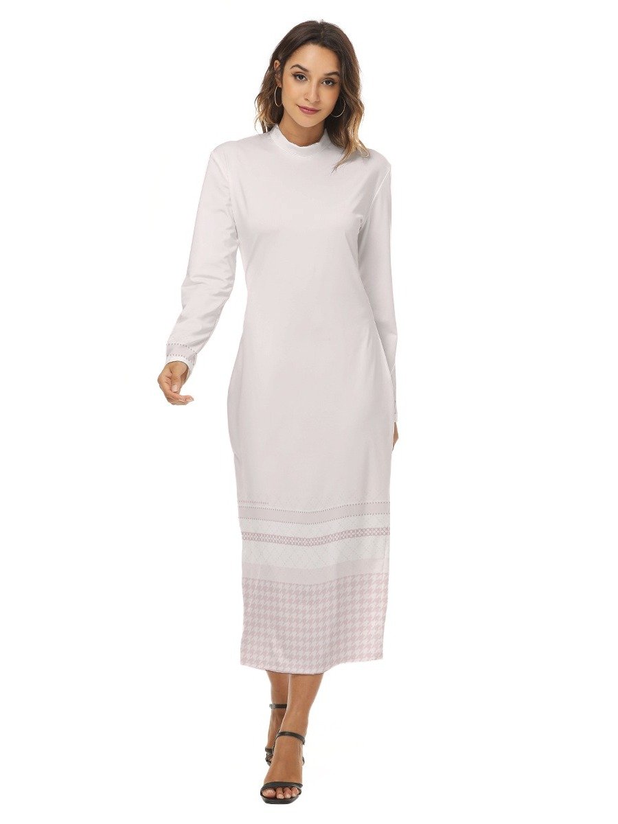Soft Blush Minimalist Maxi Dress product image (1)