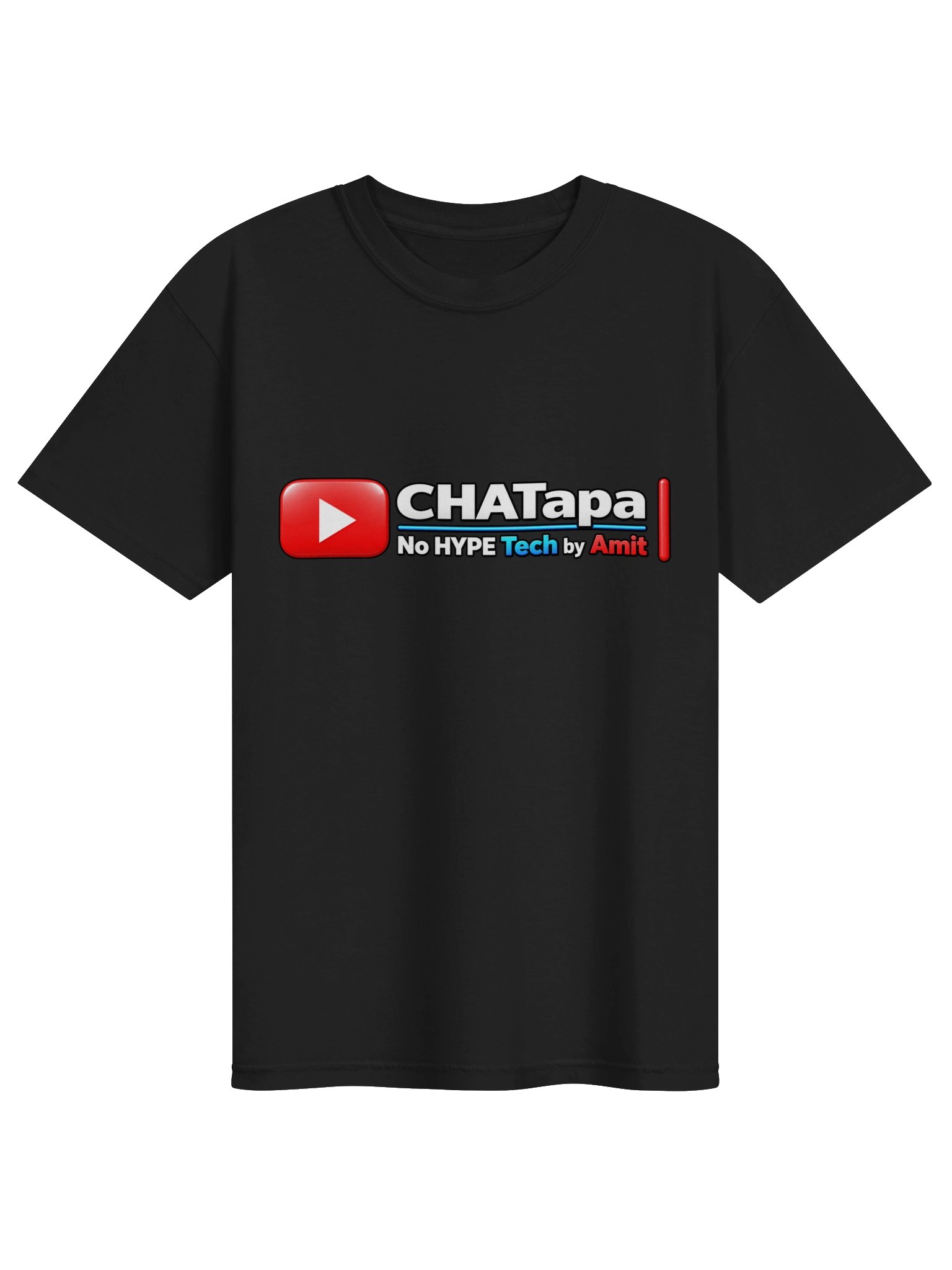 CHATapa No Hype Tech – Classic Logo T-Shirt product image (1)