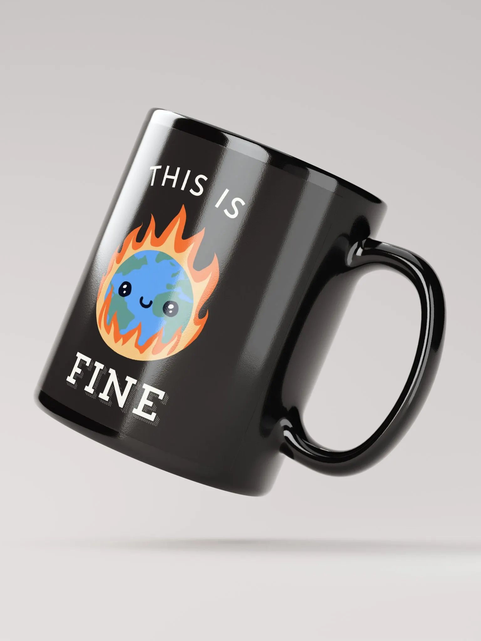 This is Fine Global Meltdown Black Mug product image (2)
