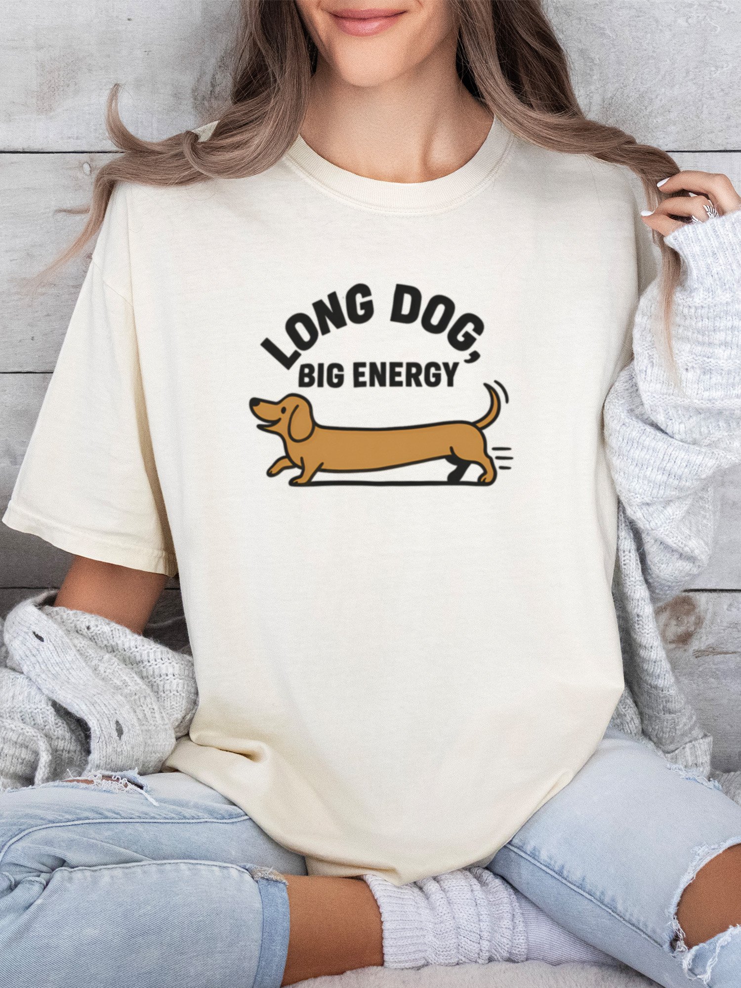 Long Dog Big Energy (Dachshund) Tee product image (22)