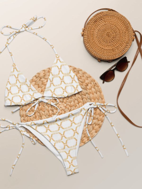 Golden Grace Ornament-Print Infinite Flame Bikini Set product image (9)