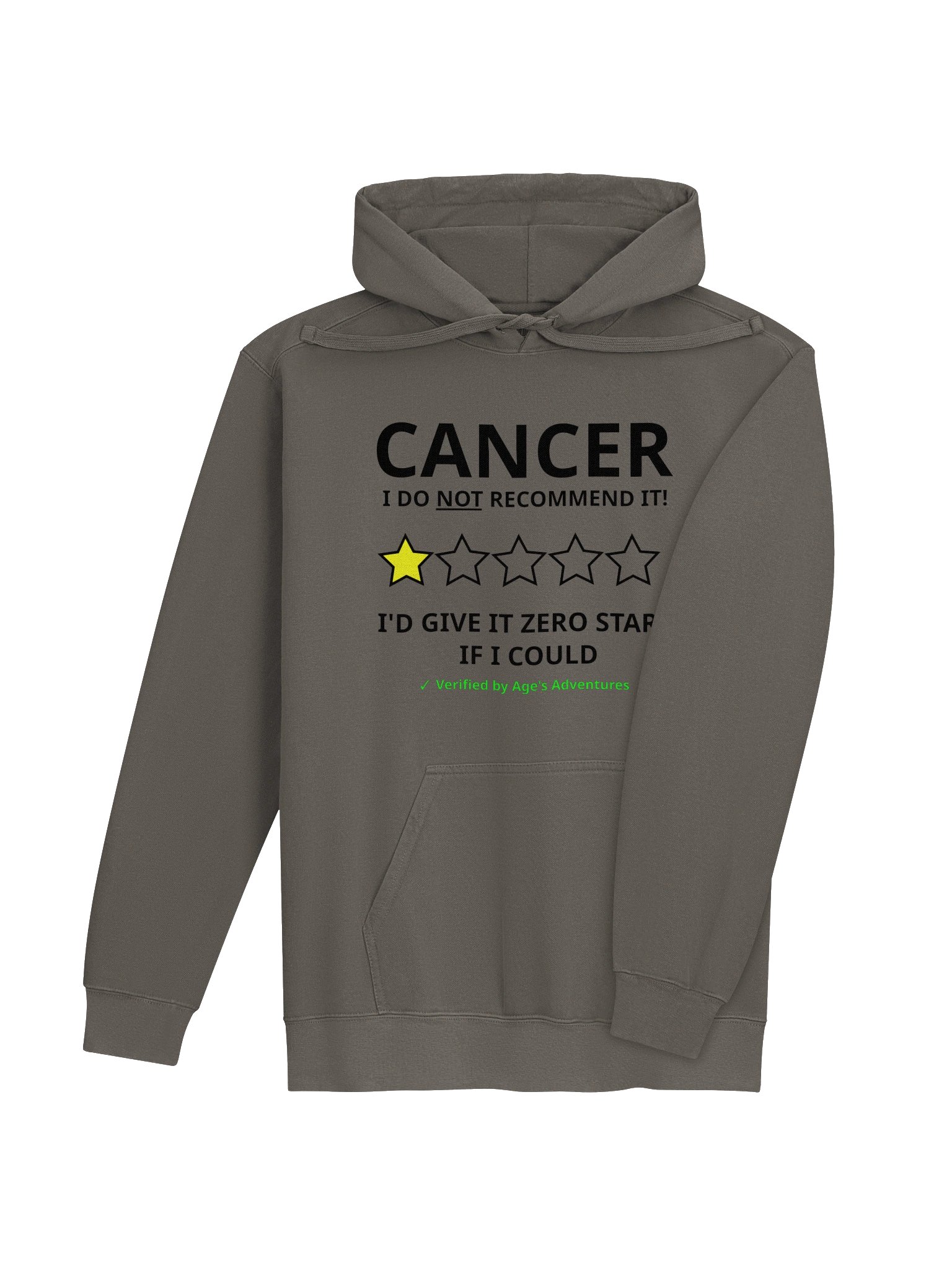 The "Zero Stars" Cancer Review Premium Hoodie product image (4)