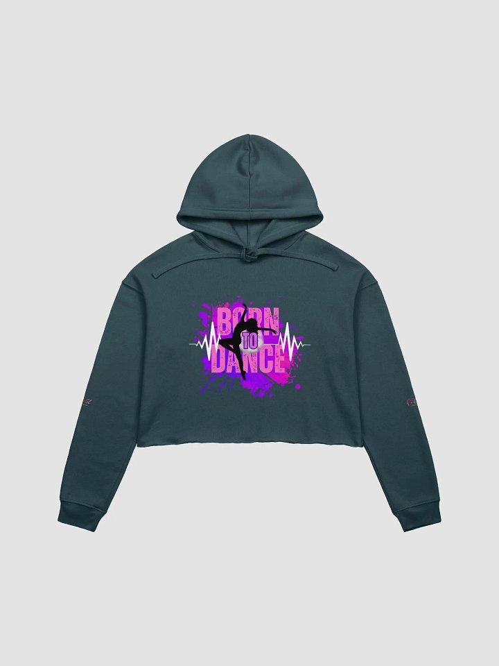 Born to Dance Her Silhouette Crop Hoodie product image (9)