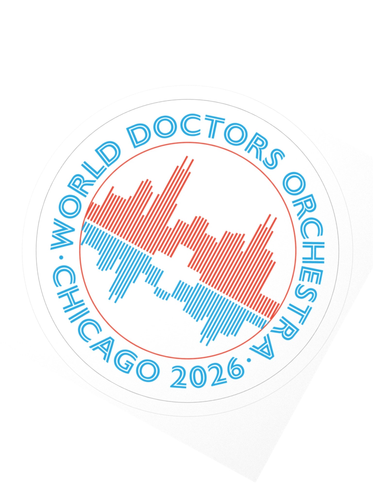 WDO Chicago Circle Sticker product image (2)