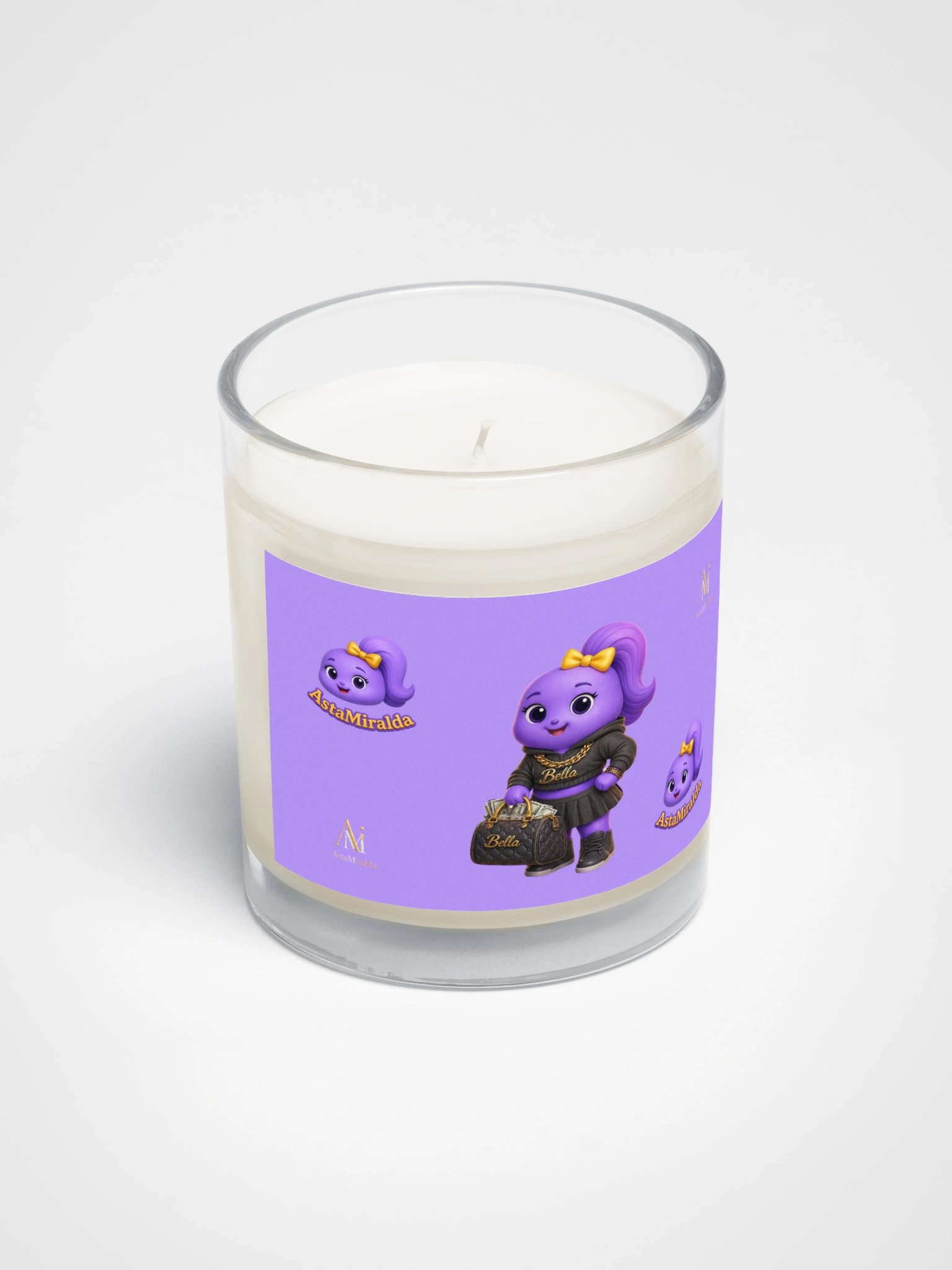 Soy Wax Candle In A Clear Glass Jar product image (2)