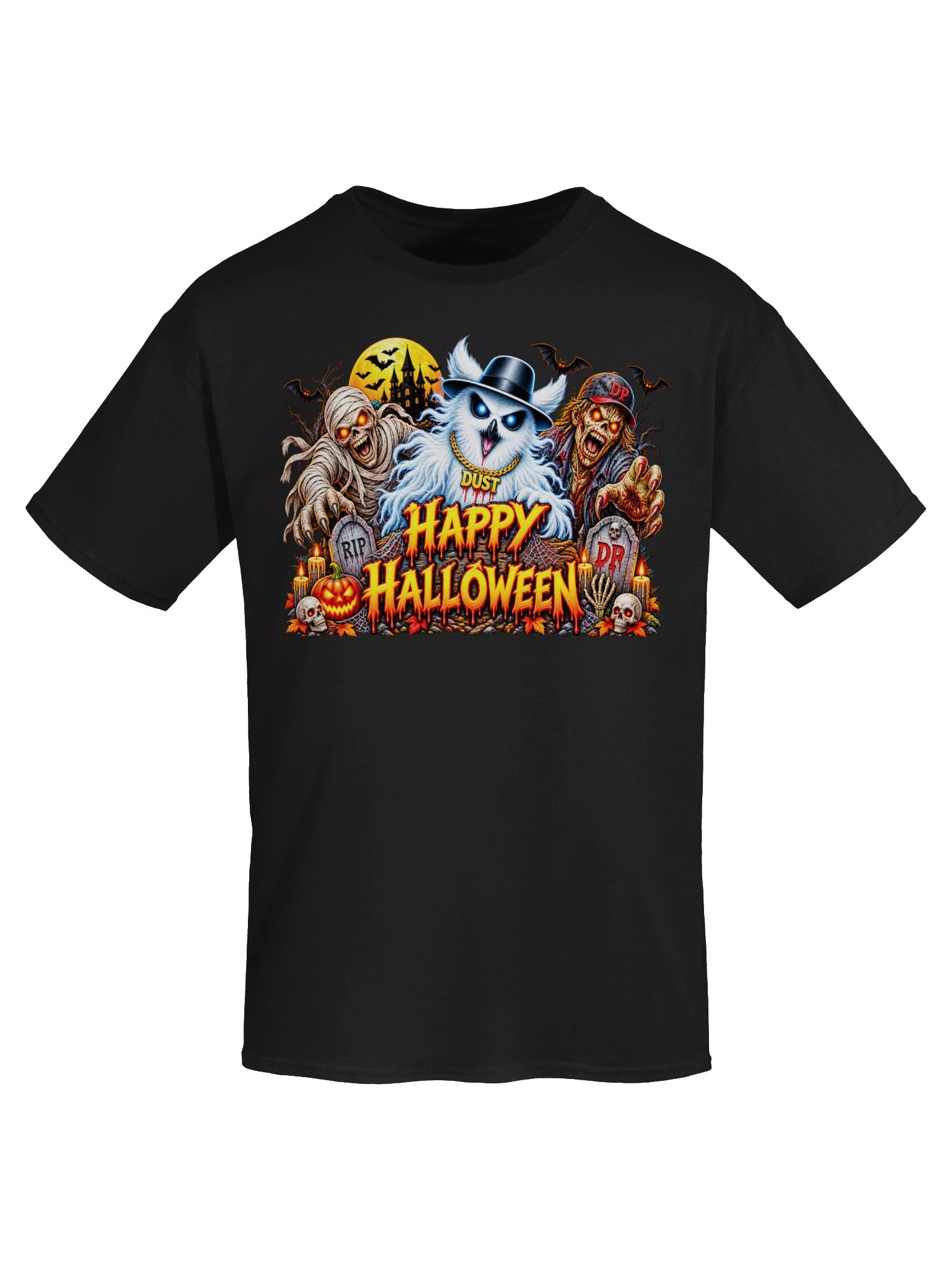 Phant Owl Mummy Zombie Gildan Heavyweight T-Shirt product image (53)
