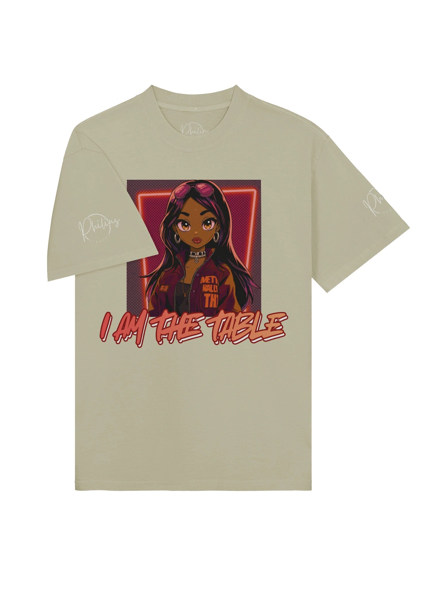 ''PHILIUS Apparel'' I AM THE TABLE Oversized T-Shirt product image (23)