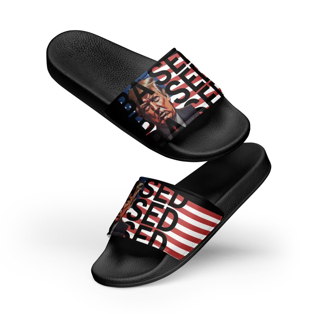 BASED American Flag Mugshot ~Men's Slide's~ product image (9)