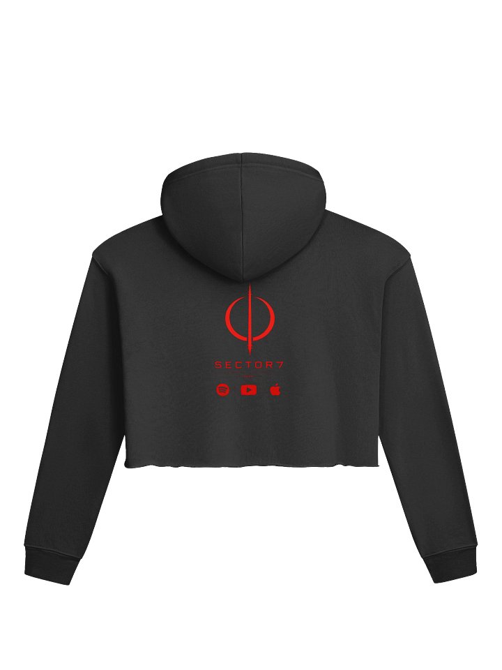 SECTOR7 // CORE RED CROP HOODIE product image (9)