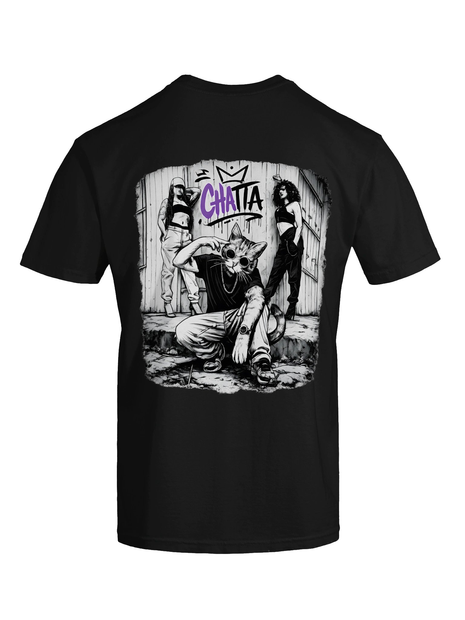 TEE-SHIRT-* " Chattah " Collection "Cat In the box" product image (4)