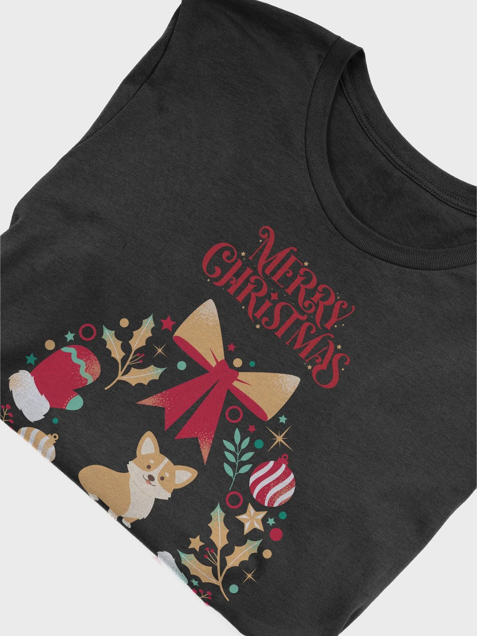 Festive Holiday Corgi Paws T-Shirt product image (10)