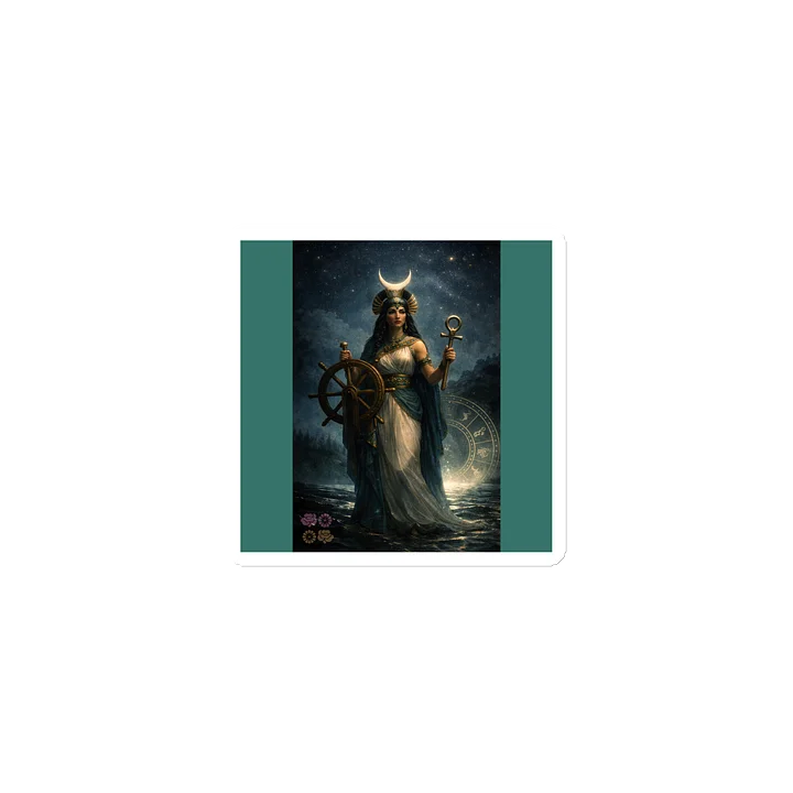 Goddess Fortuna Ancient Egyptian Style Vinyl Magnet product image (1)