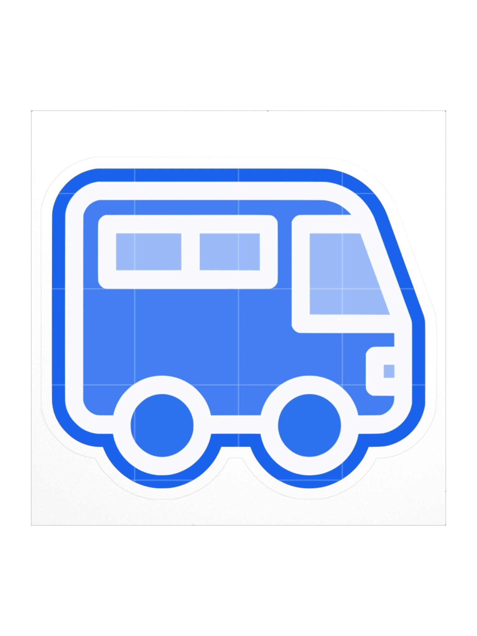 Abfahrt! Sticker – Blueprint product image (1)