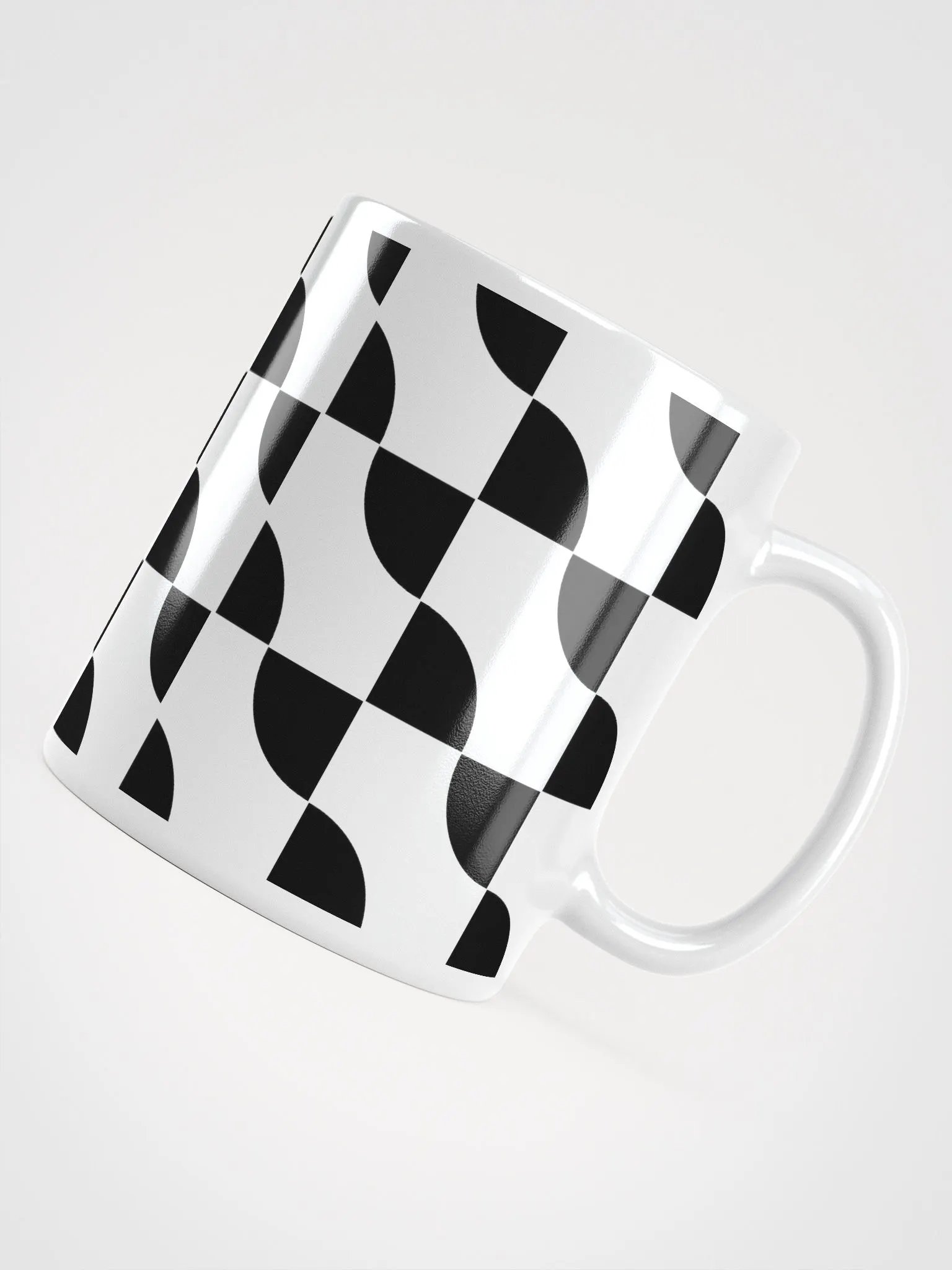 Sliced Circles Within Rectangles Pattern Design Mug product image (12)