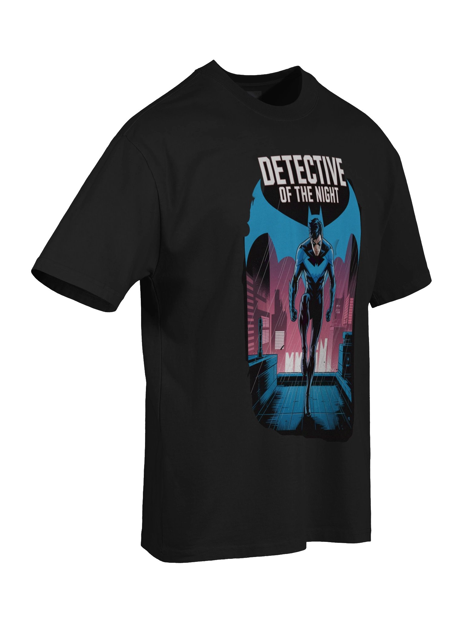 Nightwing Detective of the Night Oversized Faded T-Shirt product image (8)