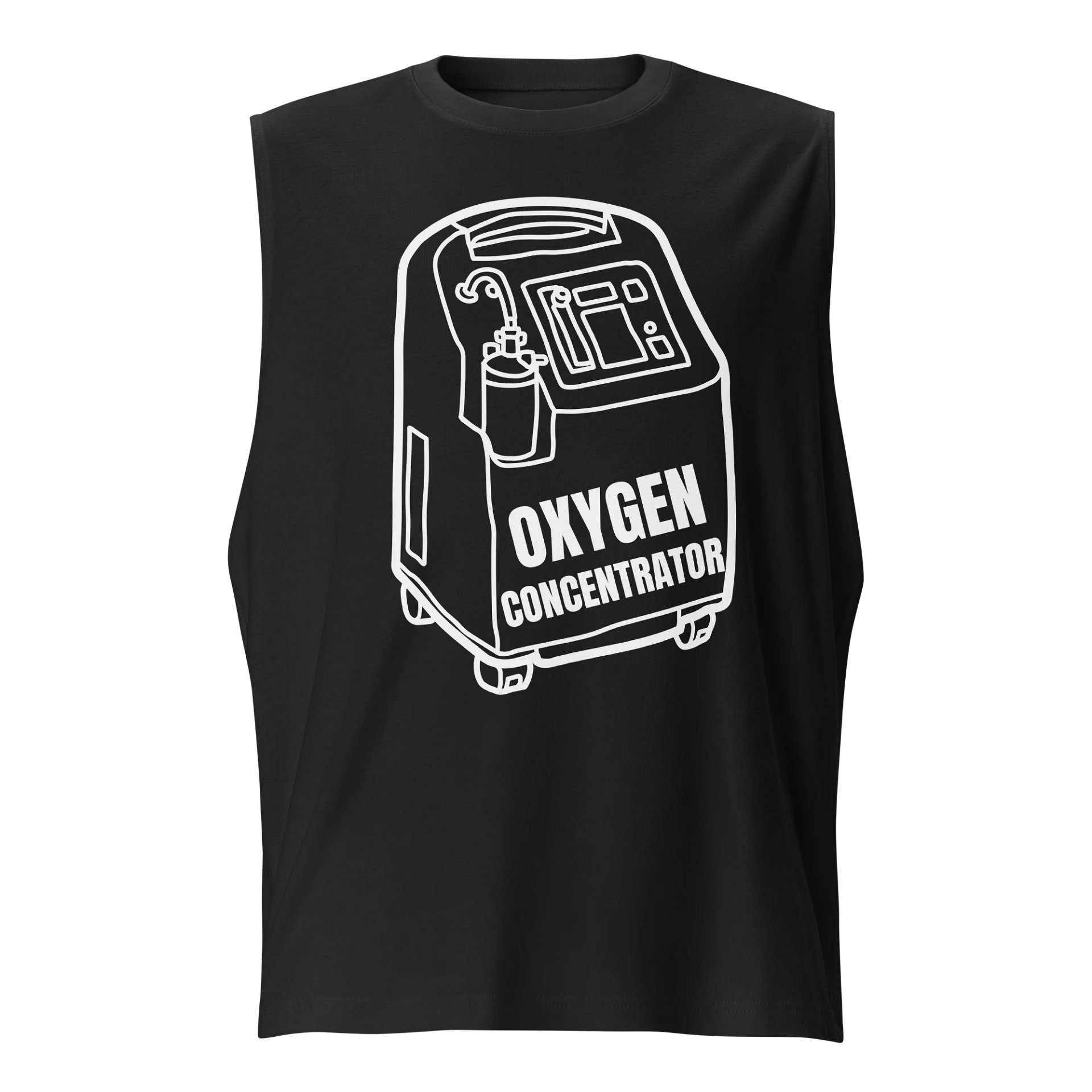 oxygen concentrator graphic Muscle Tank product image (1)