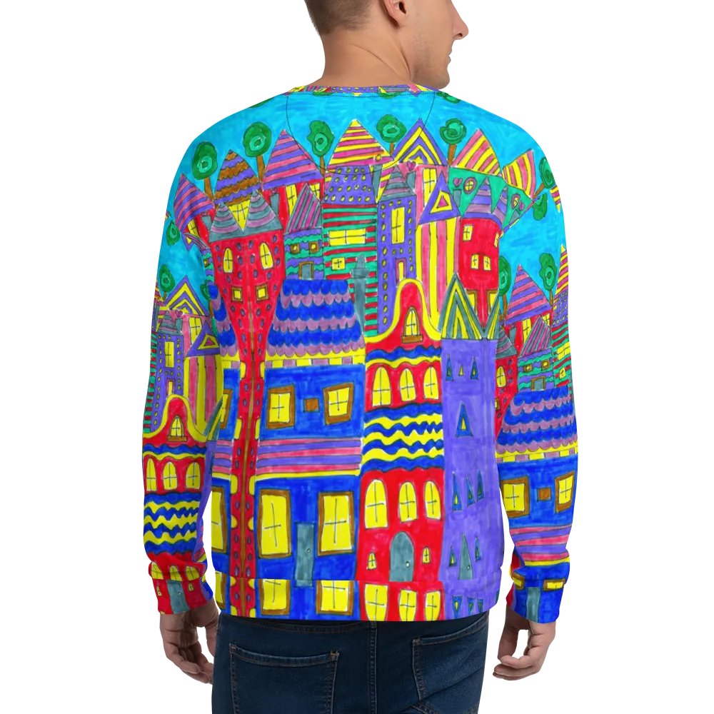 Abstract Playful Houses Unisex Sweatshirt product image (11)