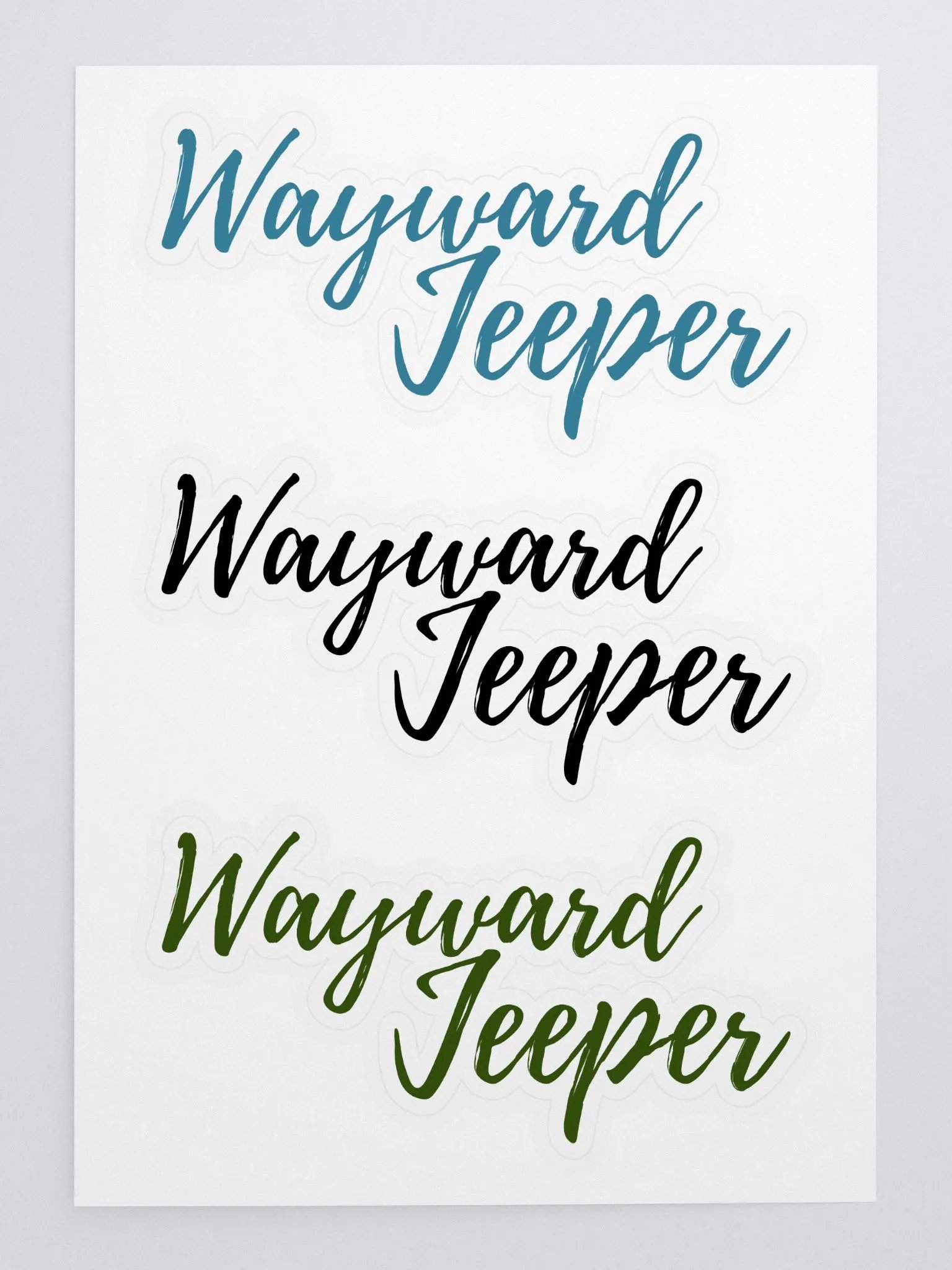 Jeeper Name Sticker Sheet 1 product image (3)