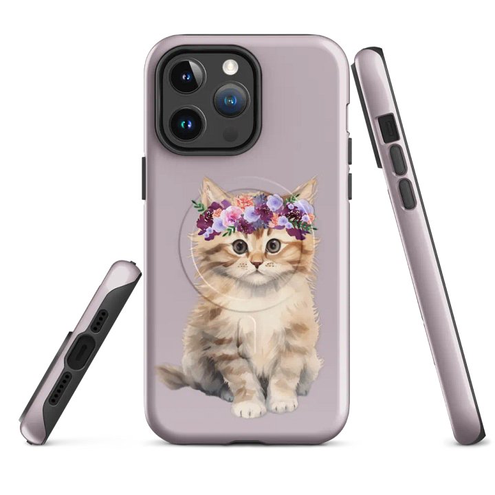 Floral Feline MagSafe® Tough Case product image (1)